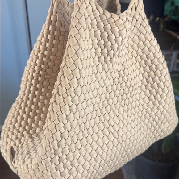 Naghedi Cream Braided Tote Bag - Picture 8 of 16